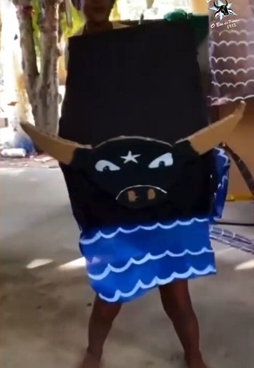 Caprichoso presenteia menina que viralizou ao brincar com boi de papelão 1 caprichoso presenteia menina que viralizou ao brincar com boi de papelao foto reproducao redes sociais e1786623086564