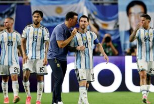 scaloni e messi selecao argentina copa 2026