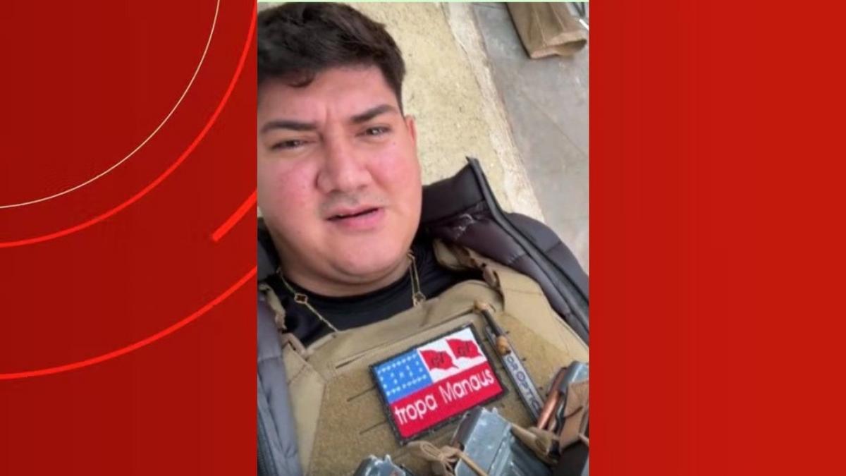 chefe de nucleo logistico do cv no amazonas wellisson dos santos albarado e preso em operacao que investiga trafico com avioes adulterados foto reproducao rede amazonica 2