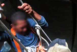 homem e resgatado dentro de caixa dagua apos 40 minutos preso em manaus