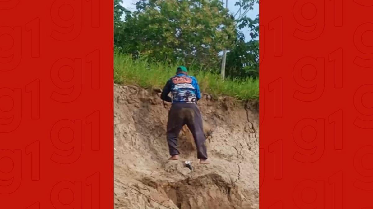 imagem de expedito santos brandao antes de desaparecer no rio solimoes apos ser arrastado enquanto pescava com tarrafa foto reproducao redes sociais
