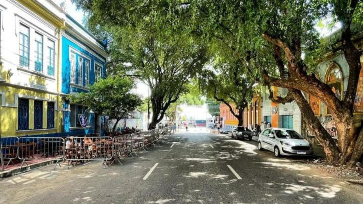 rua ferreira pena no centro de manaus foto reproducao redes sociai