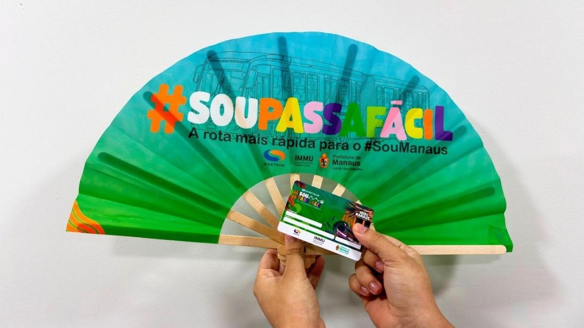 sou manaus 2026 oferece pulseira e seis passagens de onibus em cartao promocional foto divulgacao