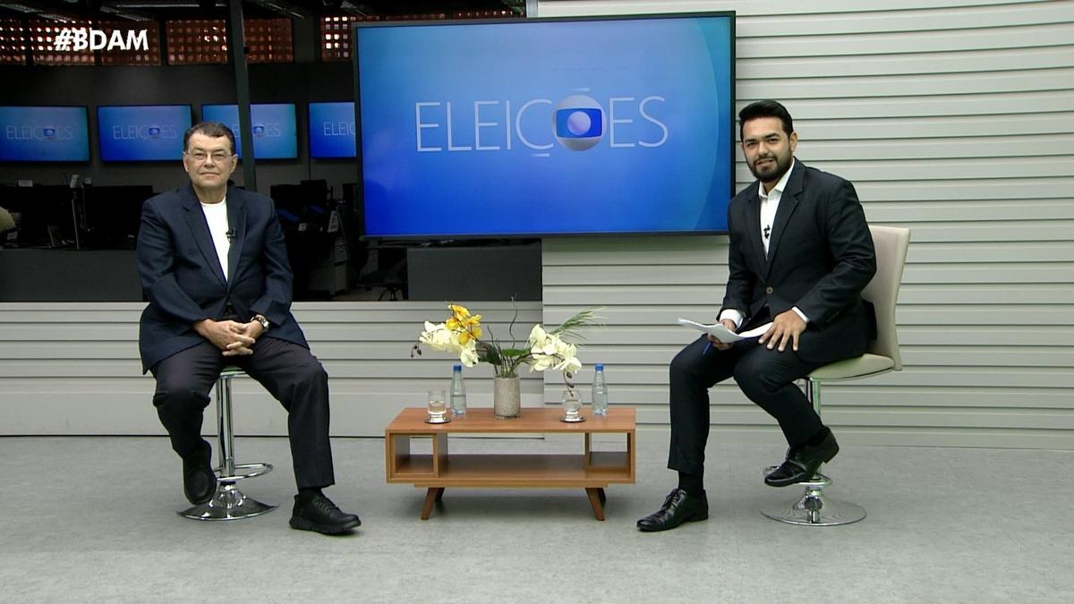eduardo braga mdb candidato ao senado pelo amazonas durante sabatina na rede amazonica foto rede amazonica