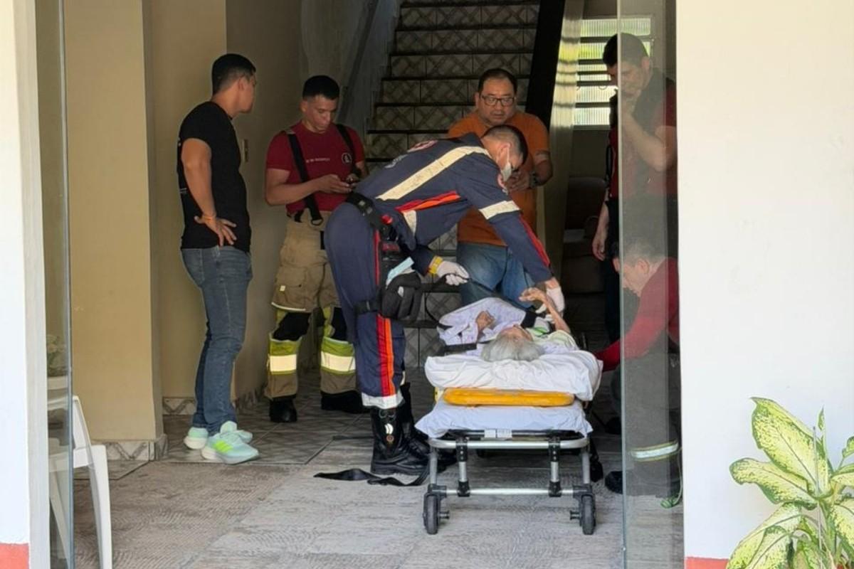 Cenário de horror: Idosa de 93 anos é resgatada pesando apenas 20kg em Manaus 1 g1 idosa resgatada manaus